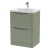 Delphi Polaris Satin Green 600mm 2-Drawer Floor Standing Vanity Unit (inc Basin) | Thumbnail Image