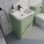 Delphi Polaris Satin Green 600mm 2-Drawer Floor Standing Vanity Unit (inc Basin) | Thumbnail Image