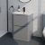 Delphi Polaris Satin Grey 600mm 2-Drawer Floor Standing Vanity Unit (inc Basin) | Thumbnail Image