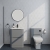 Delphi Polaris Satin Grey 600mm 2-Drawer Floor Standing Vanity Unit (inc Basin) | Thumbnail Image