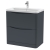 Delphi Polaris 800mm 2-Drawer Floor Standing Vanity Unit (inc Basin) | Thumbnail Image