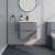 Delphi Polaris Satin Grey 600mm 2-Drawer Wall Hung Vanity Unit (inc Basin) | Thumbnail Image