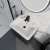 Delphi Polaris Satin Soft Black 600mm 2-Drawer Wall Hung Vanity Unit (inc Basin) | Thumbnail Image