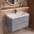 Delphi Polaris 800mm 2-Drawer Wall Hung Vanity Unit (inc Basin) | Thumbnail Image
