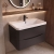 Delphi Polaris 800mm 2-Drawer Wall Hung Vanity Unit (inc Basin) | Thumbnail Image