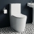 Delphi Porter Rimless Closed Back Close Coupled Toilet (inc Soft Close Slim Seat) | Thumbnail Image