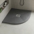 Delphi Sanctuary Grey Slate Effect 33mm Quadrant Shower Tray (inc Grille) | Thumbnail Image