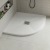 Delphi Sanctuary White Slate Effect 33mm Quadrant Shower Tray (inc Grille) | Thumbnail Image