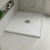 Delphi Sanctuary White Slate Effect 33mm Square Shower Tray (inc Grille) | Thumbnail Image