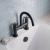 Delphi Sedona Matt Black Pillar Mounted Bath Filler Tap | Thumbnail Image