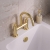 Delphi Sedona Brushed Brass Pillar Mounted Bath Filler Tap | Thumbnail Image