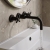 Delphi Sedona Matt Black 3-Hole Wall Mounted Basin/Bath Mixer Tap | Thumbnail Image