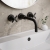 Delphi Sedona Matt Black 3-Hole Wall Mounted Basin/Bath Mixer Tap | Thumbnail Image