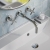 Delphi Sedona Chrome 3-Hole Wall Mounted Basin/Bath Mixer Tap | Thumbnail Image