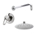 Delphi Solo Chrome Manual Concealed Shower Set with Fixed Head | Thumbnail Image