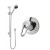 Delphi Solo Chrome Manual Concealed Shower Set with Slide Rail Kit | Thumbnail Image