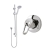 Delphi Solo Chrome Manual Concealed Shower Set with Eco Slide Rail Kit | Thumbnail Image