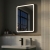 Delphi Sparta Black Framed LED Touch Sensor Bathroom Mirror 700mm x 500mm | Thumbnail Image
