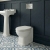 Delphi Stratford Traditional Back to Wall Toilet (inc White MDF Seat) | Thumbnail Image