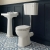Delphi Stratford Traditional Extended Height Low Level Toilet (inc White MDF Seat) | Thumbnail Image