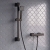 Delphi Swanley Thermostatic Square Bar Mixer Shower with Shower Kit - Black | Thumbnail Image