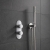 Delphi Theory Chrome Dual Concealed Shower Set with Handset and Bracket | Thumbnail Image
