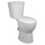 Delphi Trade Raised Height Close Coupled Toilet (inc Soft Close Seat) | Thumbnail Image