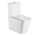 Delphi Torbole Rimless Close Coupled Toilet with Push Button Cistern White - Slim Soft Close Seat