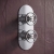Delphi Turbine Chrome Dual Concealed Shower Set with Slide Rail Kit | Thumbnail Image