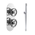 Delphi Turbine Chrome Dual Concealed Shower Set with Handset and Bracket | Thumbnail Image