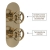 Delphi Turbine Brushed Brass Dual Concealed Shower Set with Fixed Head and Handset | Thumbnail Image