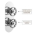 Delphi Turbine Chrome Dual Concealed Shower Set with Fixed Head and Handset | Thumbnail Image