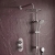 Delphi Turbine Chrome Dual Concealed Shower Set with Fixed Head and Slide Rail Kit | Thumbnail Image
