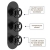 Delphi Turbine Matt Black Triple Concealed Shower Set with Fixed Head and Handset | Thumbnail Image