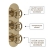 Delphi Turbine Brushed Brass Triple Concealed Shower Set with Fixed Head and Handset | Thumbnail Image