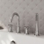 Delphi Turbine Chrome 4-Hole Pillar Mounted Bath Shower Mixer Tap (inc Kit) | Thumbnail Image