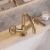 Delphi Turbine Brushed Brass Mono Basin Mixer Tap (inc Press Top Waste) | Thumbnail Image