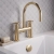 Delphi Turbine Brushed Brass Pillar Mounted Bath Filler Tap | Thumbnail Image