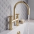 Delphi Turbine Brushed Brass Pillar Mounted Bath Filler Tap | Thumbnail Image