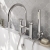 Delphi Turbine Chrome Pillar Mounted Bath Shower Mixer Tap (inc Kit) | Thumbnail Image