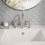 Delphi Turbine Chrome 3-Hole Deck Mounted Basin Mixer Tap (inc Pop-Up Waste) | Thumbnail Image