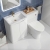 Delphi Vega Satin White 1100mm 2-Door Waterproof Bathroom Furniture Combination Unit | Thumbnail Image