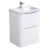Delphi Vega Satin White 600mm 2-Drawer Floor Standing Waterproof Vanity Unit with Basin | Thumbnail Image