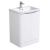 Delphi Vega Satin White 600mm 2-Door Floor Standing Waterproof Vanity Unit with Basin | Thumbnail Image