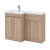 Delphi City 1000mm 2-Door L-Shaped Toilet and Basin Bathroom Furniture Combination Unit | Thumbnail Image