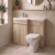 Delphi City 1000mm 2-Door L-Shaped Toilet and Basin Bathroom Furniture Combination Unit | Thumbnail Image