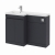 Delphi City 1000mm 2-Door L-Shaped Toilet and Basin Bathroom Furniture Combination Unit | Thumbnail Image