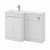 Delphi City 1000mm 2-Door L-Shaped Toilet and Basin Bathroom Furniture Combination Unit | Thumbnail Image