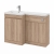 Delphi City 1100mm 2-Door L-Shaped Toilet and Basin Bathroom Furniture Combination Unit | Thumbnail Image