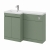 Delphi City 1100mm 2-Door L-Shaped Toilet and Basin Bathroom Furniture Combination Unit | Thumbnail Image